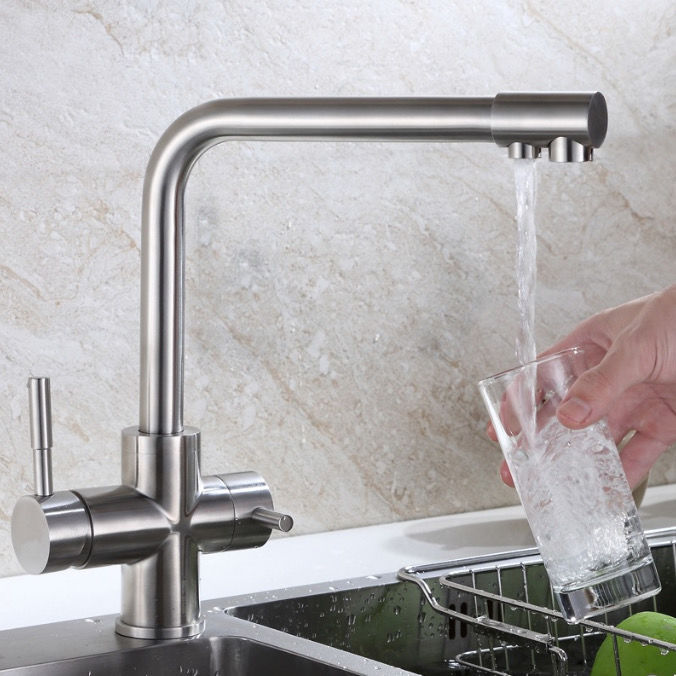 Kitchen Sink Faucet Mixer with Purify Water Pipe